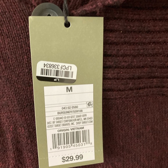 NWTS Mens Burgundy Sweater - Picture 8 of 10